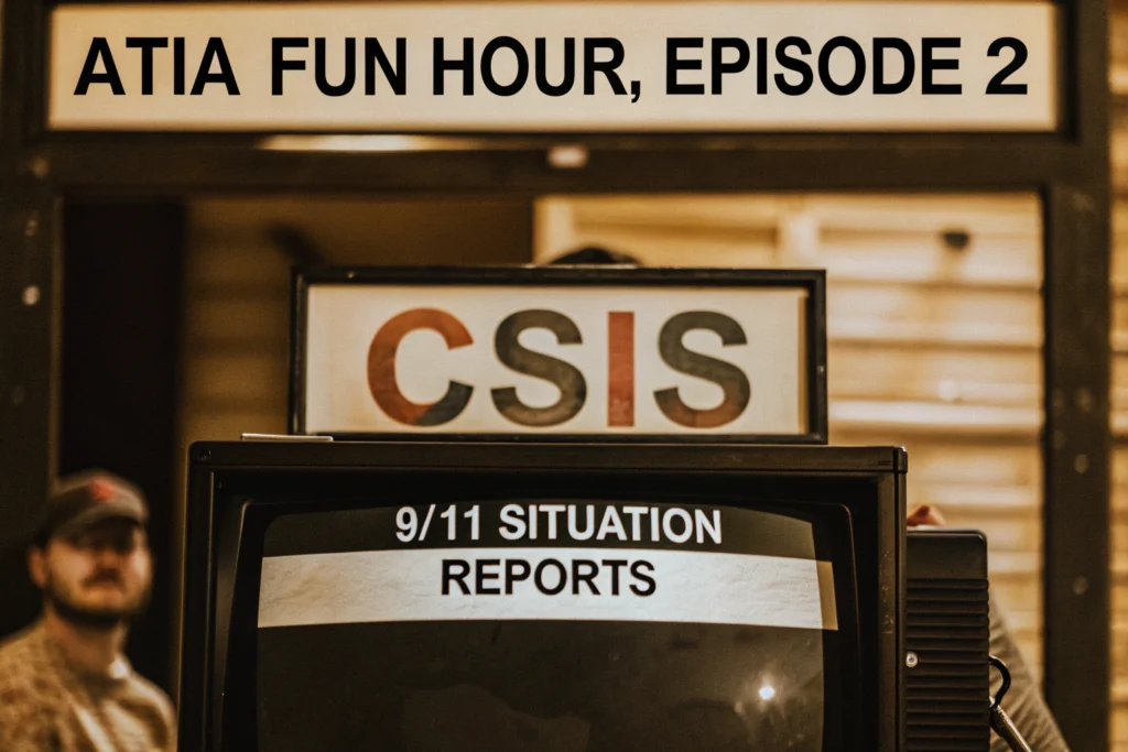 An image depicting ATIA Fun hour Episode 2: CSIS 9/11 Situation Reports